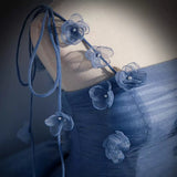 Ball Gown Blue Tulle Long Prom Dresses Sweet 16 Dress HZ1023