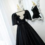 Ball Gown Black Long Prom Dresses HZ1023