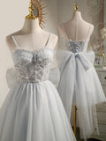 Princess Silver Hoco Dress Short Homecoming Dresses HZ1023