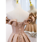 A line Off The Shoulder Long Prom Dresses HZ1023