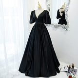 Ball Gown Black Long Prom Dresses HZ1023