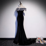 Mermaid Off The Shoulder Prom Dresses HZ1023