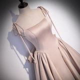 A Line Blush Pink Prom Dresses Long Prom Dress HZ1023