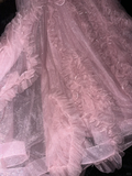 Pretty A Line Sweetheart Neck Sequin Pink Tulle Long Prom Dress Evening Dress HZ1023