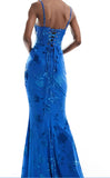 Sexy Mermaid Spaghetti Straps Royal Blue Long Evening Dress Party Dress Prom Dress HZ1023