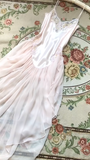 Gentle A Line Spaghetti Straps Lace Light Pink Satin Chiffon Prom Dress Evening Dress HZ1023