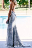 Simple Prom Dresses,Sequin Evening Dress Pretty Prom Dresses HZ1023