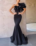 one shoulder mermaid long prom gown evening gown HZ1023