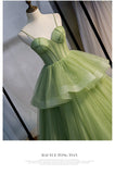 Ball Gown, Green Prom Dresses Vintage Prom Dress HZ1023