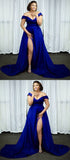 Cheap off the shoulder prom dresses plus size evening gown HZ1023