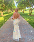 Yellow Mermaid Long Prom Dress HZ1023