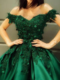 Off Shoulder Short Green Lace Homecoming Dresses HZ1023