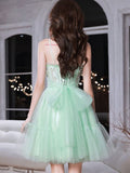 Short Mint Green Homecoming Dresses HZ1023