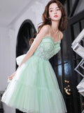 Short Mint Green Homecoming Dresses HZ1023