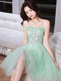 Short Mint Green Homecoming Dresses HZ1023