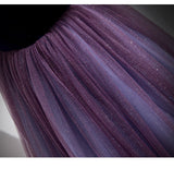 Ball Gown Short Sleeves Long Tulle Prom Dresses HZ1023