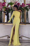 simple prom dresses long prom dresses, yellow prom dress HZ1023