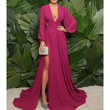 Long Sleeves Evening Dress Prom Dress HZ1023