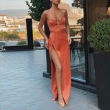 Elegant Evening Dress Sweetheart Plunge Neckline Strapless Party Gowns HZ1023