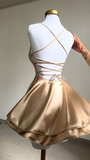 Backless Short Homecoming Dress Fashion Party Birthday Outfits HZ1023