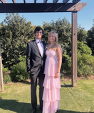 Vintage Chiffon A-Line Sweetheart Pleated Long Party Prom Dress Evening Dress HZ1023