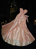 Light Pink A Line Sweetheart Neck Satin Party Dress Evening Dress HZ1023