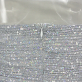 Strapless Silver Short Homecoming Dress With Side Ruffules Mini Party Dress HZ1023