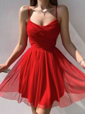 Sexy Red Short Formal Dress,Homecoming Dress HZ1023