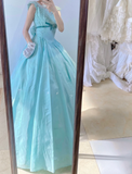 Vintage Ball Gown V Neck Lace Satin Prom Dress 16th Birthday Dress HZ1023