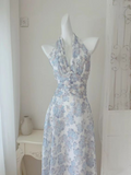 Sexy Chiffon Floral Prom Dress Party Evening Dress HZ1023