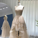 Beaded Floral Petal Tiered Fairy Dress Prom Dress HZ1023