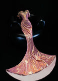 Gorgeous Mermaid Off the Shoulder Flower Satin Long Prom Dress Evening Dress HZ1023