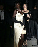 Cute Sheath Straps Black Lace Yellow Satin Prom Dress Evening Dress with Slit HZ1023