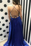 Simple Formal Dress,Sexy Slit Long Prom Dress HZ1023