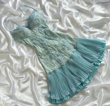 Barbie Raquel A Line Spaghetti Straps Green Lace Short Outfit Homecoming Dress HZ1023