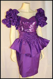 Unique Purple Short Prom Dress, Formal Evening Dress HZ1023