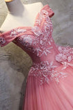 Charming Ball Gown Off-The-Shoulder Tulle Sweet 16 Dress, Quinceanera Dress HZ1023