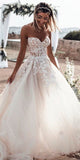 Fashion Appliques Tulle Ball Gown Wedding Dress HZ1023
