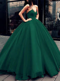 Dark Green Formal Prom Dress, Special Occasion Dress HZ1023