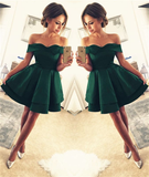 Short Prom Dresses Green Homecoming Dress HZ1023