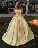 Yellow Prom Dresses Evening Gowns HZ1023