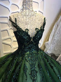 Sequin sparkly off the shoulder ball gown prom dress sweet 16 dresses HZ1023