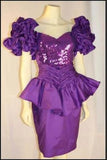 Unique Purple Short Prom Dress, Formal Evening Dress HZ1023