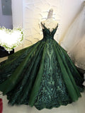 Sequin sparkly off the shoulder ball gown wedding/prom dress HZ1023
