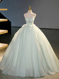 Ball Gown Sweetheart Light Green Chiffon Prom Dress Quinceanera Dresses HZ1023
