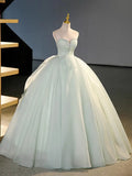 Ball Gown Sweetheart Light Green Chiffon Prom Dress Quinceanera Dresses HZ1023