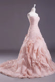 Elegant A Line Sweetheart Neck Tiered Pink Tulle Long Prom Dress Graduation Prom Dress HZ1023