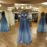 Long Prom Dress,Ombre Popular Evening Dress ,Fashion Wedding Party Dress HZ1023