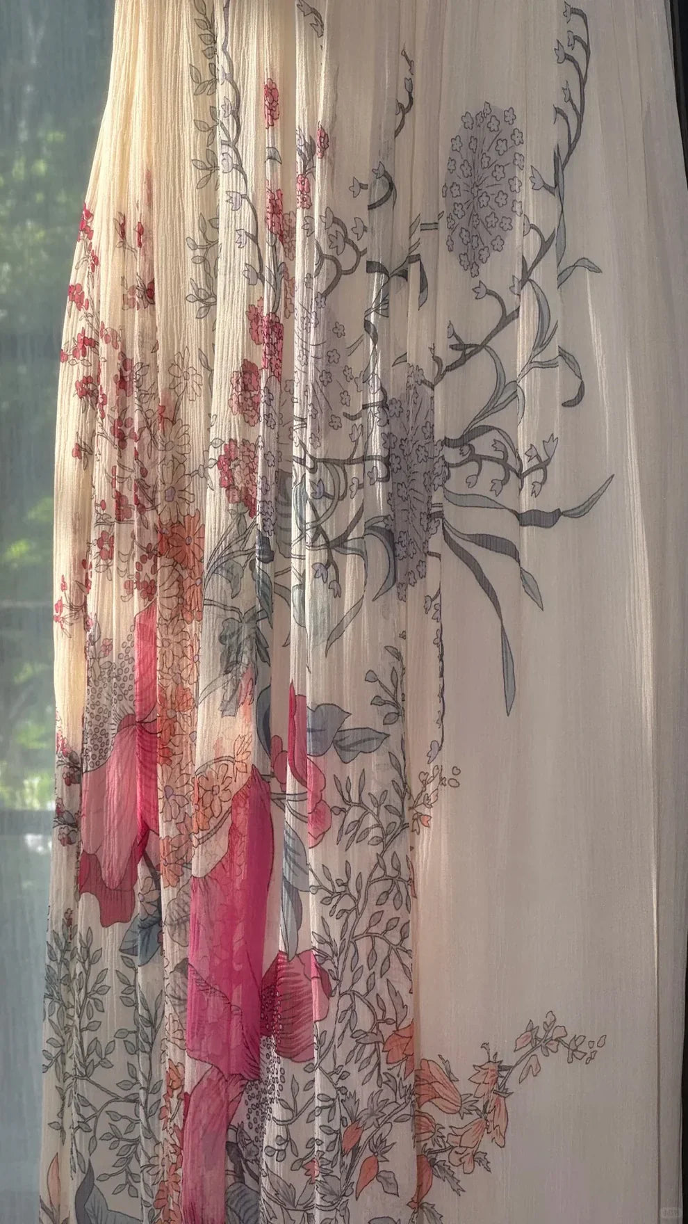 Vintage A Line Halter Print Floral Chiffon Open Back Prom Dress Wedding Guest Dress HZ1023