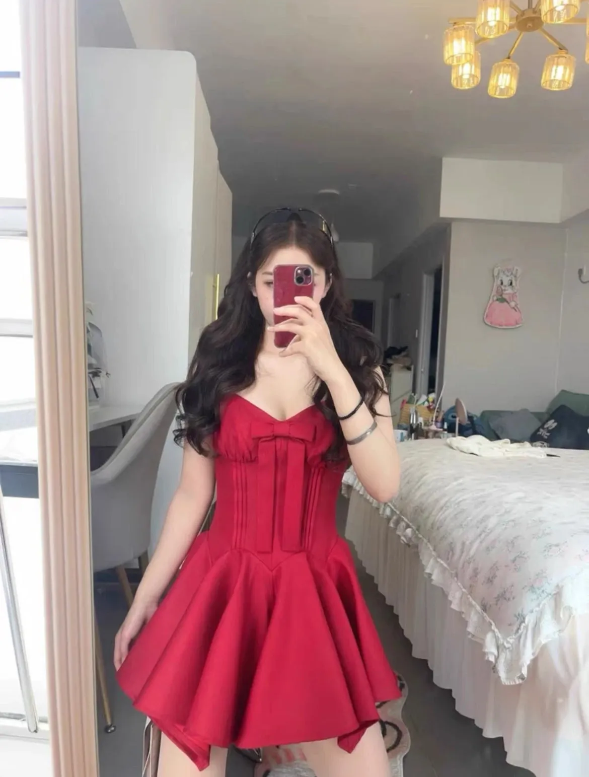 Pretty A Line Red Satin Formal Homecoming Dresses Short 21st Birthday Outfits Graduation Dress Mini Cocktail Dresses HZ1121
